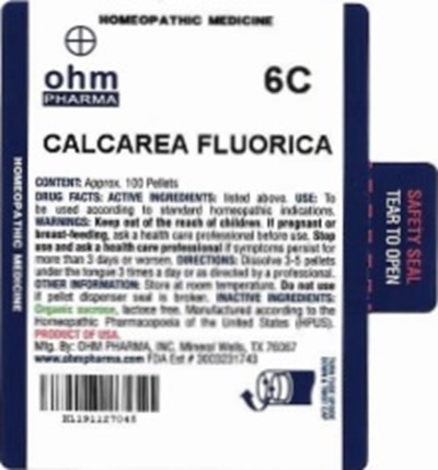 Md Tube Label (Calcarea Fluorica   Md Tube Label)